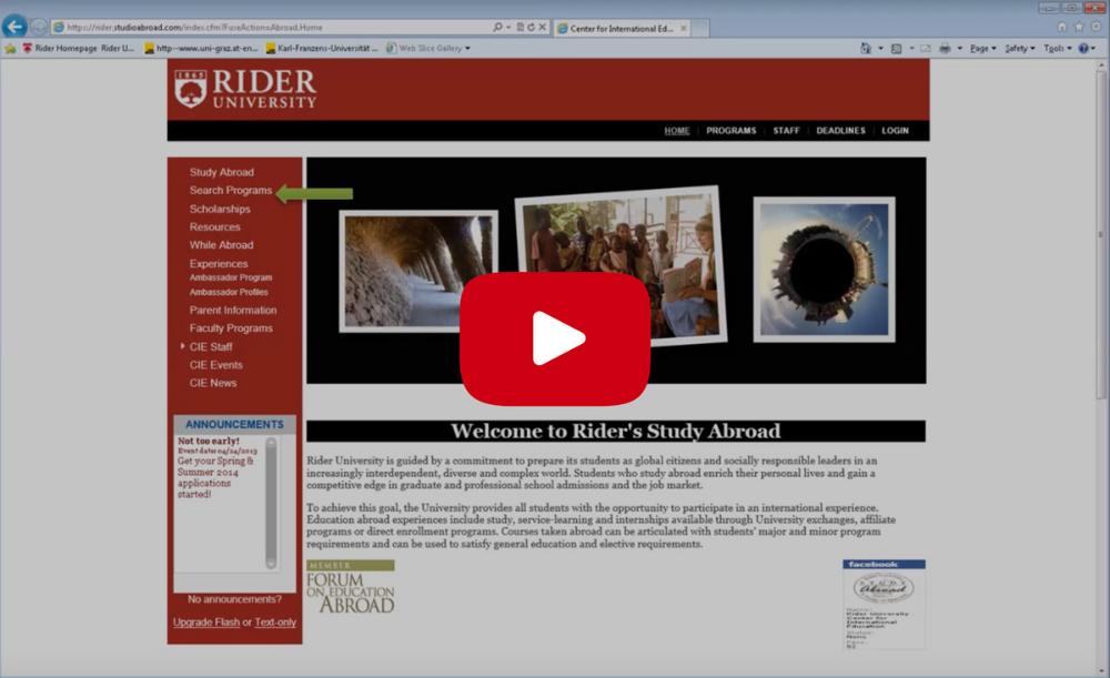 Study Abroad Video Poster